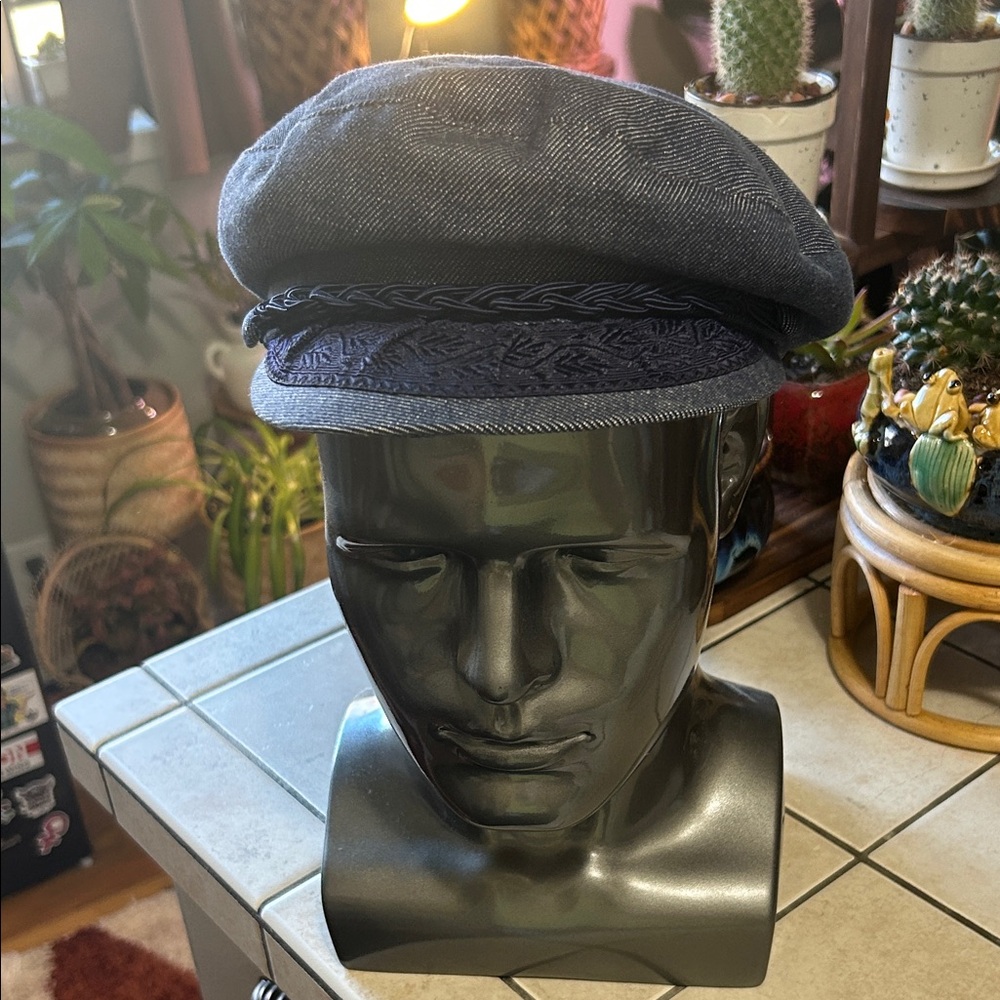 Denim Greek Fisherman cap